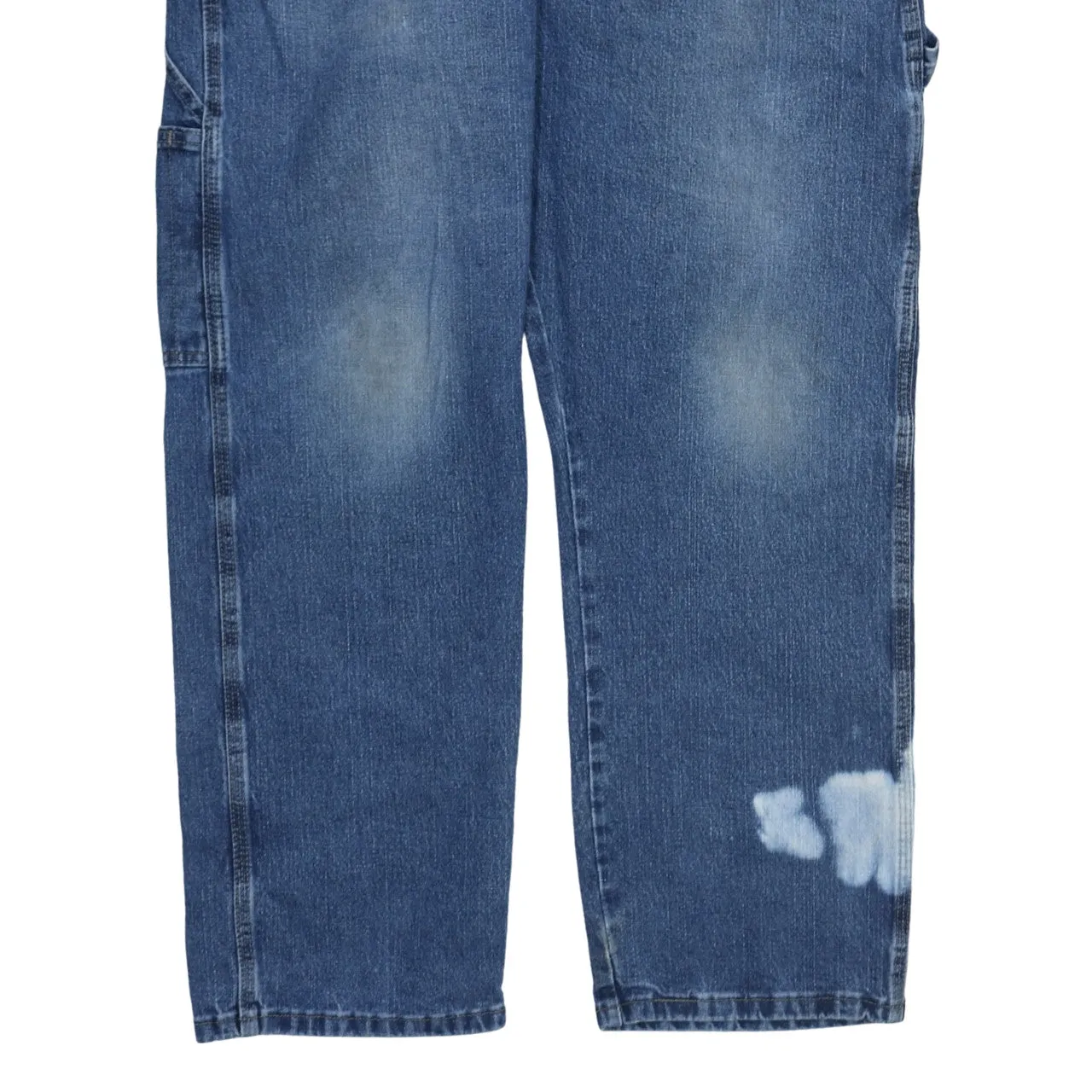 Wrangler Blue Jeans Men's 38x30 Carpenter Pockets Faded Paint Stain Workwear Denim sold by Vintage Club product image thumbnail 3