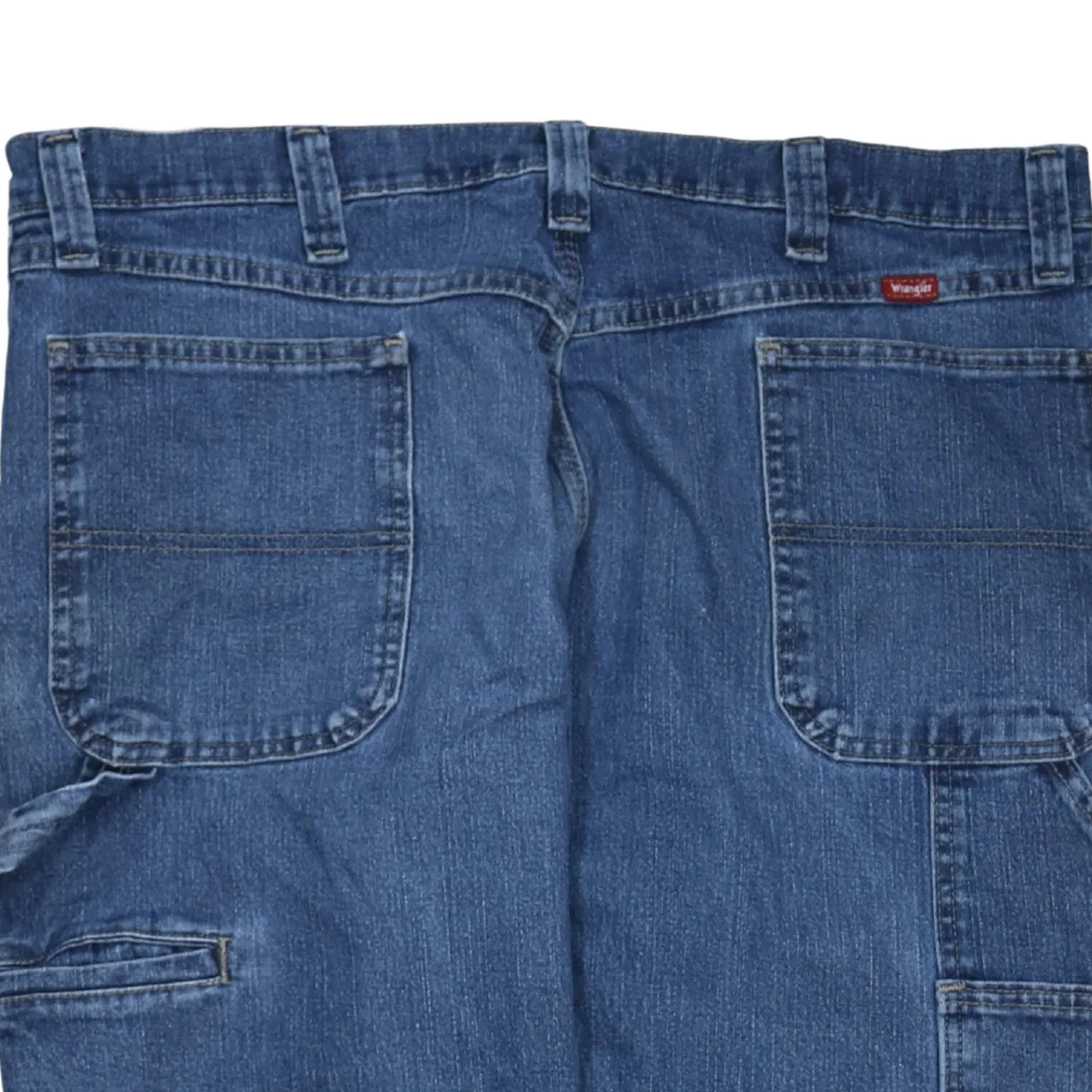 Wrangler Blue Jeans Men's 38x30 Carpenter Pockets Faded Paint Stain Workwear Denim sold by Vintage Club product image thumbnail 4