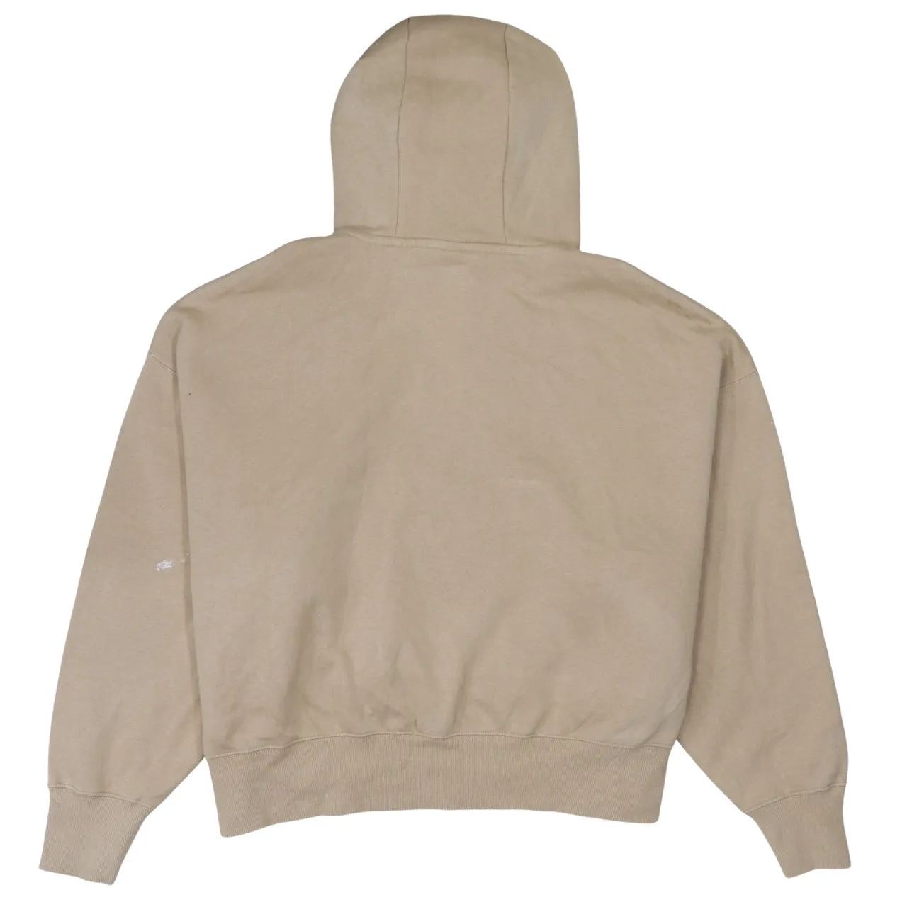 Nike Beige Cream Hoodie Women’s Small Embroidered Swoosh Drawstring Pullover Sweatshirt sold by Vintage Club product image thumbnail 2