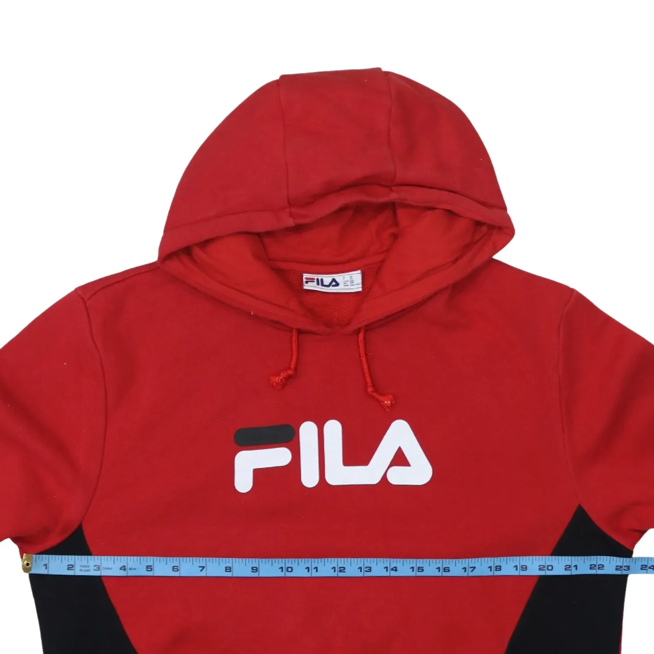 Fila Red Hoodie Women’s XXLarge Printed Logo Front Pocket Pullover Sweatshirt sold by Vintage Club product image thumbnail 5
