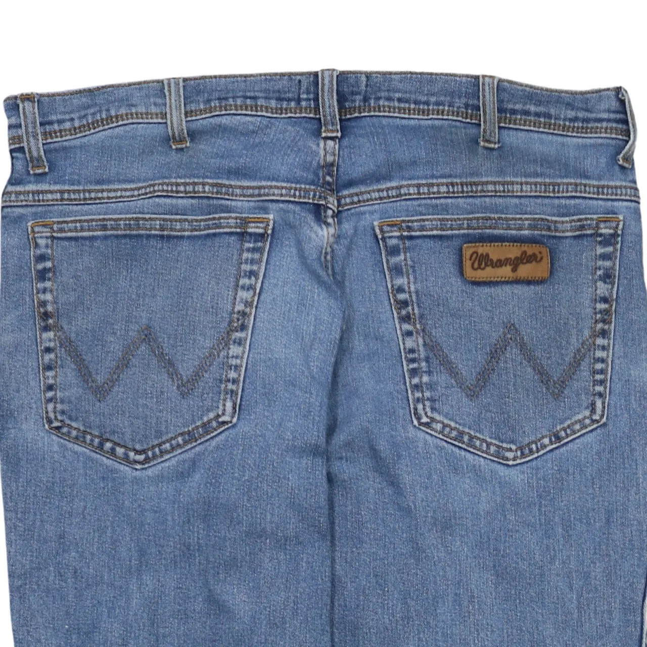 Wrangler Light Blue Jeans Men's 36 Straight Leg Classic Five Pocket Denim Pants sold by Vintage Club product image thumbnail 4