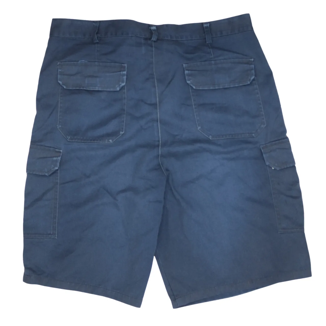 Dickies Navy Blue Cargo Shorts Men's 40 Side Pockets Logo Patch Workwear Chino sold by Vintage Club