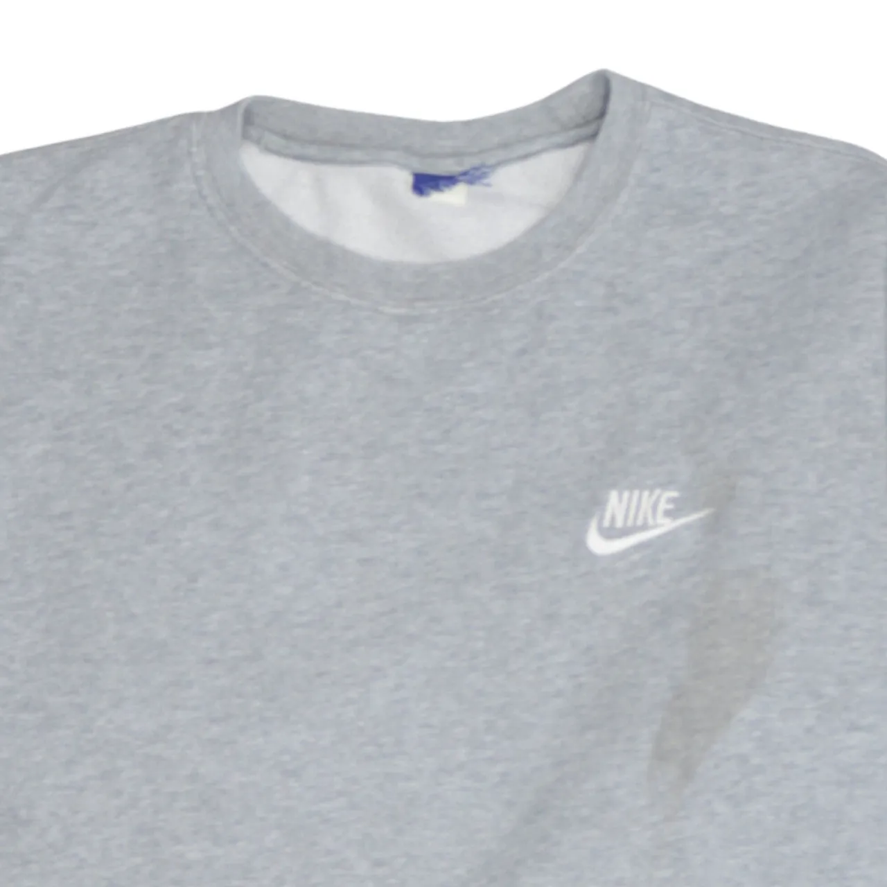 Nike Grey Sweatshirt Men's Small Embroidered Swoosh Logo Crewneck Pullover Jumper sold by Vintage Club product image thumbnail 3