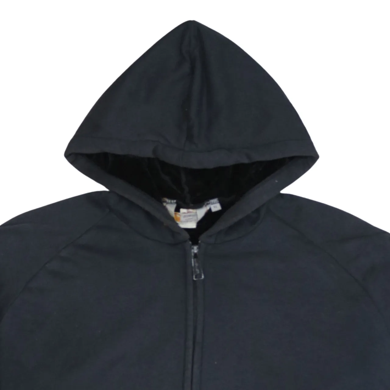 Carhartt Black Full Zip Hoodie Women’s XLarge Fleece Lined Thermal Hooded Sweatshirt Jacket sold by Vintage Club product image thumbnail 3