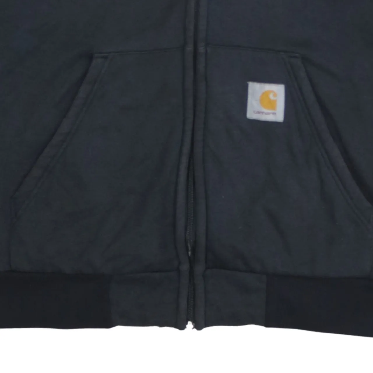 Carhartt Black Full Zip Hoodie Women’s XLarge Fleece Lined Thermal Hooded Sweatshirt Jacket sold by Vintage Club product image thumbnail 4