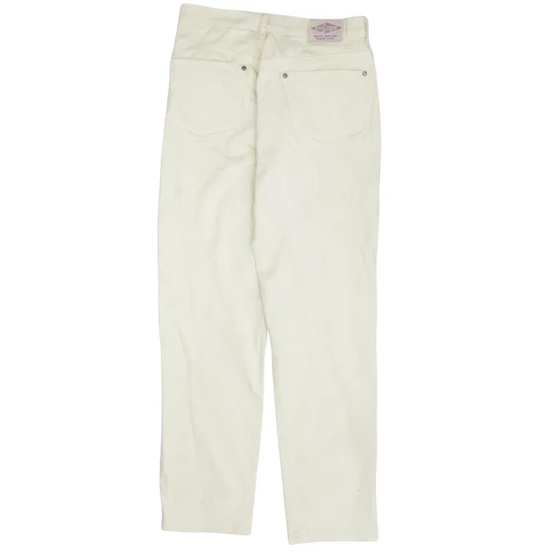 Lee Cream Trousers Men's 28 Five Pocket Straight Leg Denim Jeans Pants sold by Vintage Club