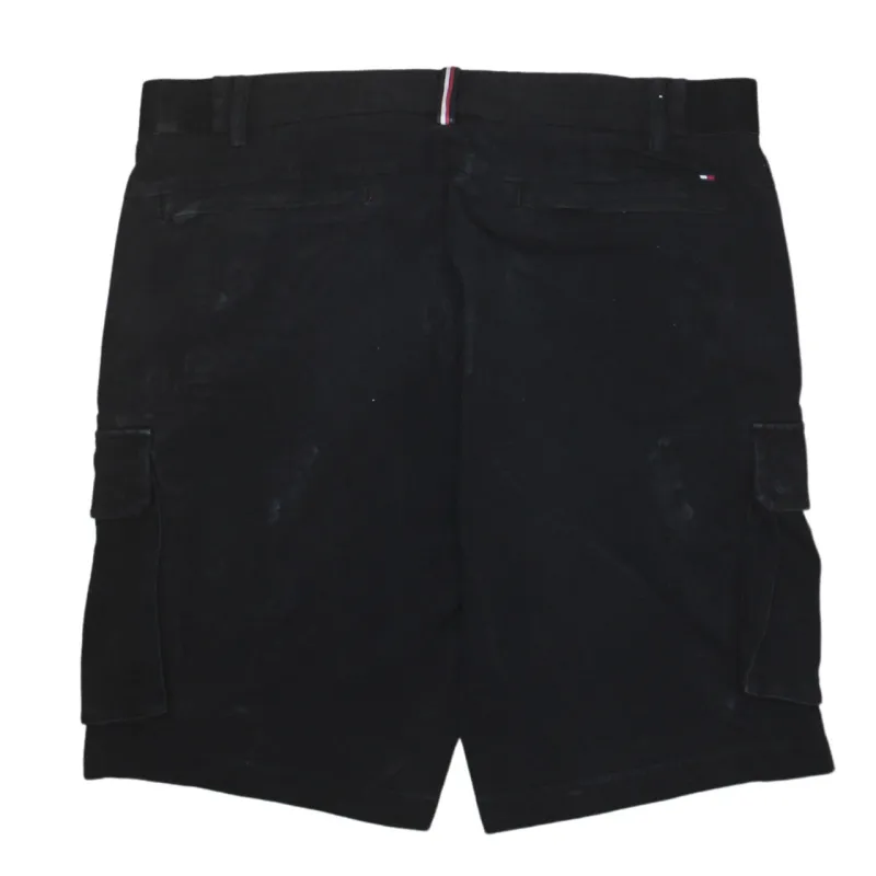 Tommy Hilfiger Black Cargo Shorts Men's 34 Flag Trim Pockets Casual Chino Short sold by Vintage Club