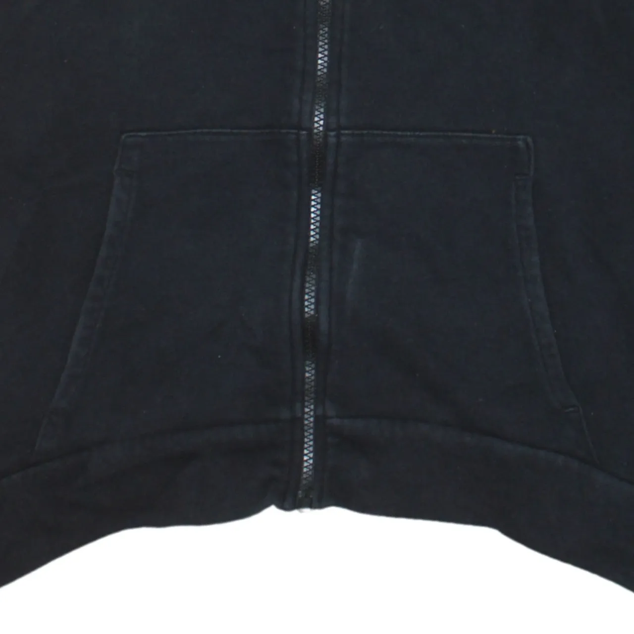 Nike Black Full Zip Hoodie Women’s XLarge Embroidered Swoosh Split Pocket Sweatshirt sold by Vintage Club product image thumbnail 4