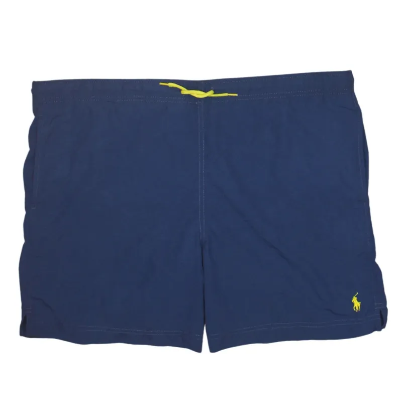Polo Ralph Lauren Navy Blue Shorts Men’s 40 Embroidered Pony Logo Drawstring Swim Trunks sold by Vintage Club