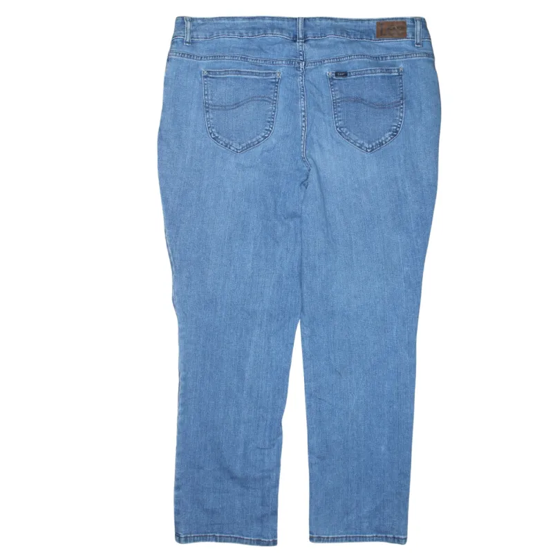 Lee Light Blue Jeans Pants Men's 42 Classic Five Pocket Zip Fly Denim Trousers made by Lee