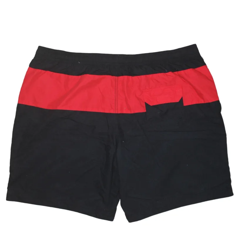 Timberland Black Red Shorts Men's XXXLarge Elastic Waist Drawstring Printed Logo Swim Trunks sold by Vintage Club