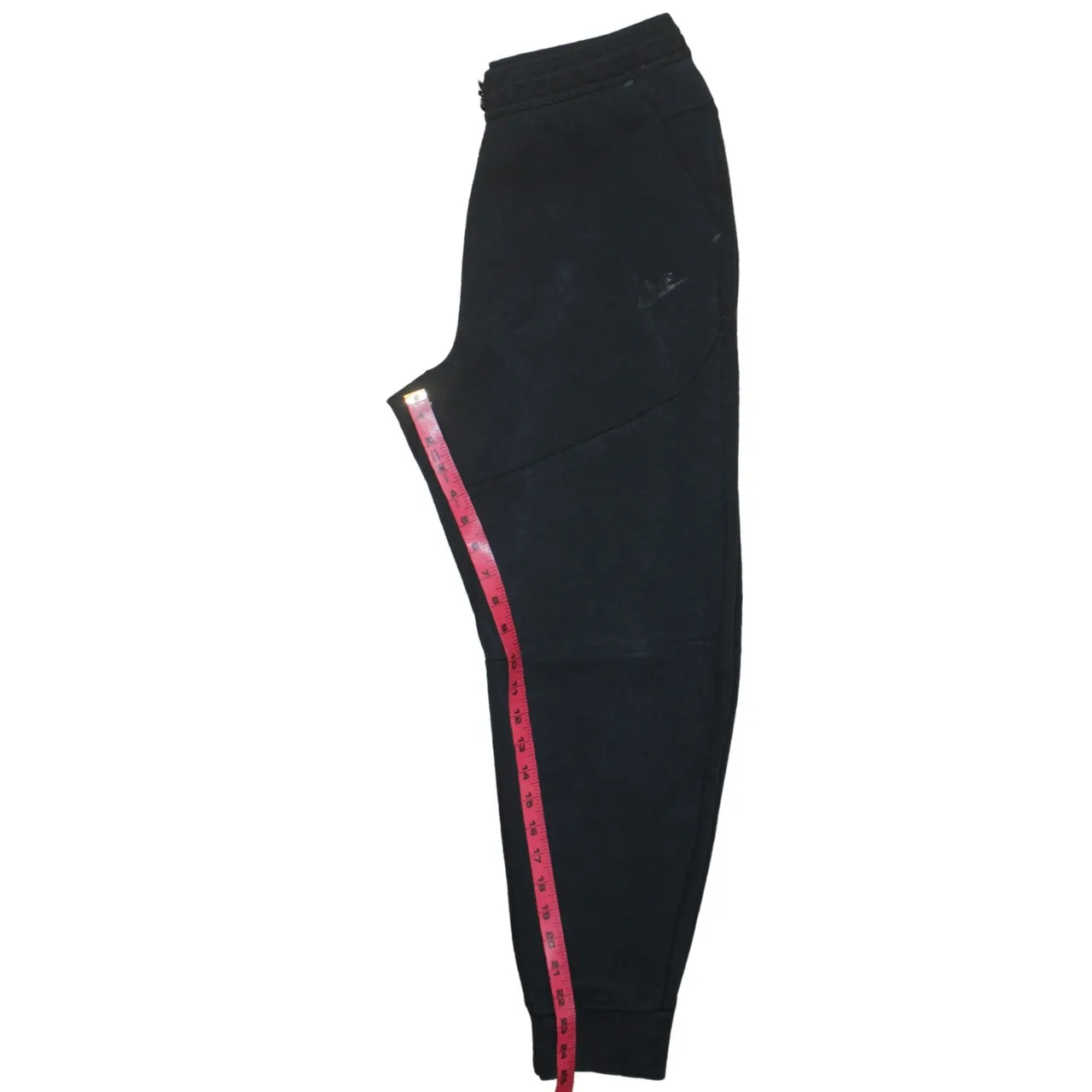 Nike Black Joggers Sweatpants Men's Medium Embroidered Logo Cuffed Hem Zip Pocket sold by Vintage Club product image thumbnail 5