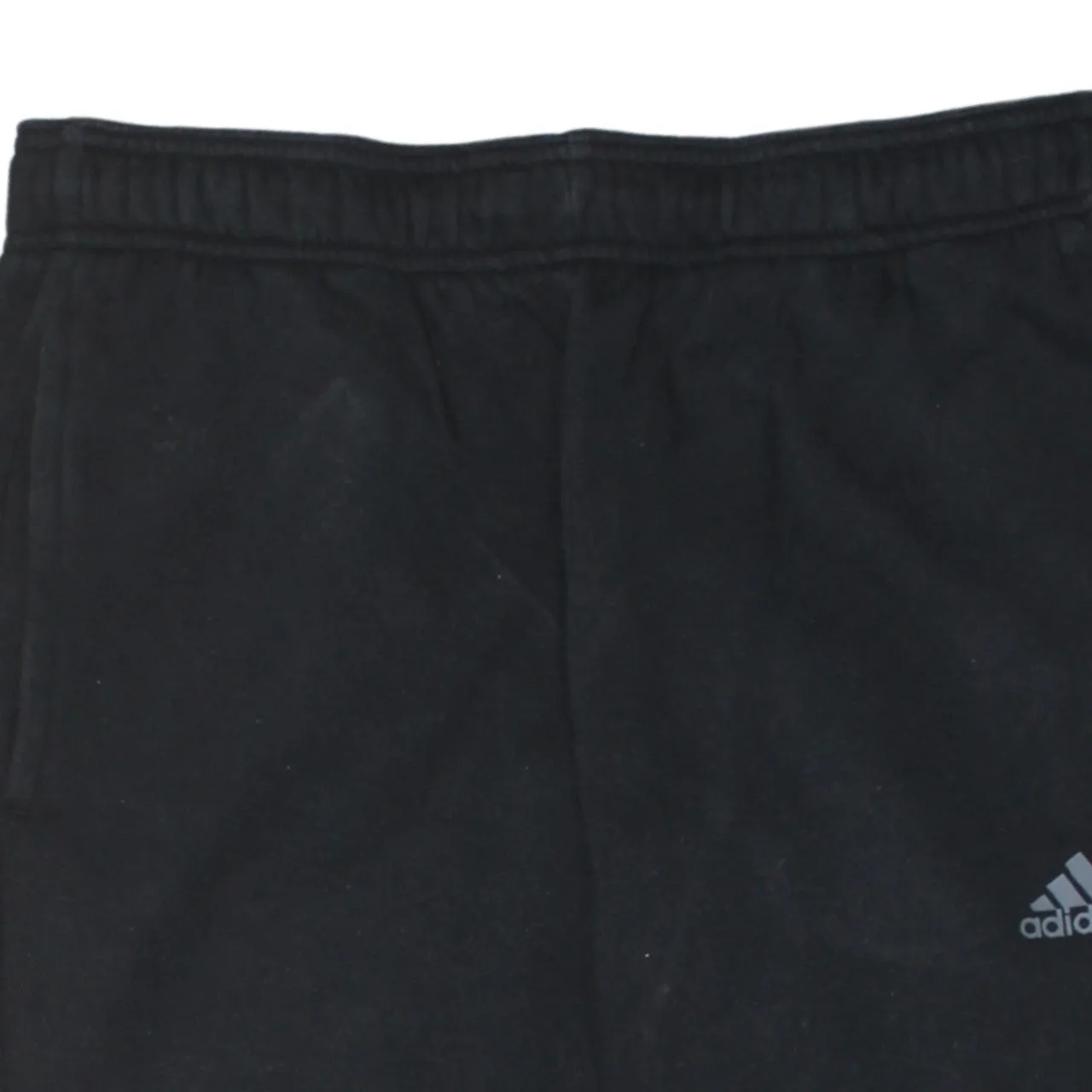 Adidas Black Joggers Men's 30 Elastic Waist Cuffed Hem Small Printed Logo Sweatpants sold by Vintage Club product image thumbnail 3