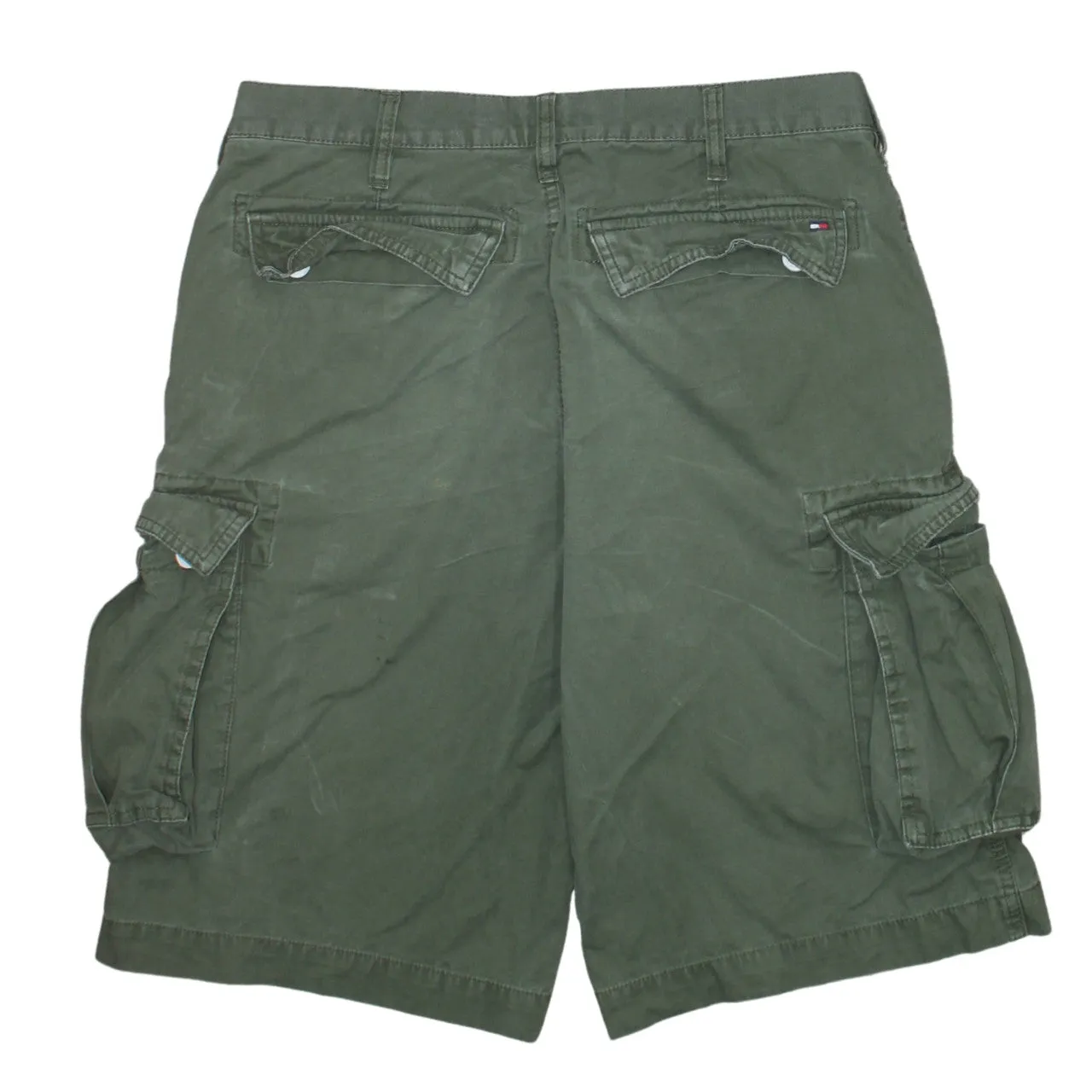 Tommy Hilfiger Olive Green Cargo Shorts Men's 32 Multi Pocket Cotton Utility sold by Vintage Club product image thumbnail 2