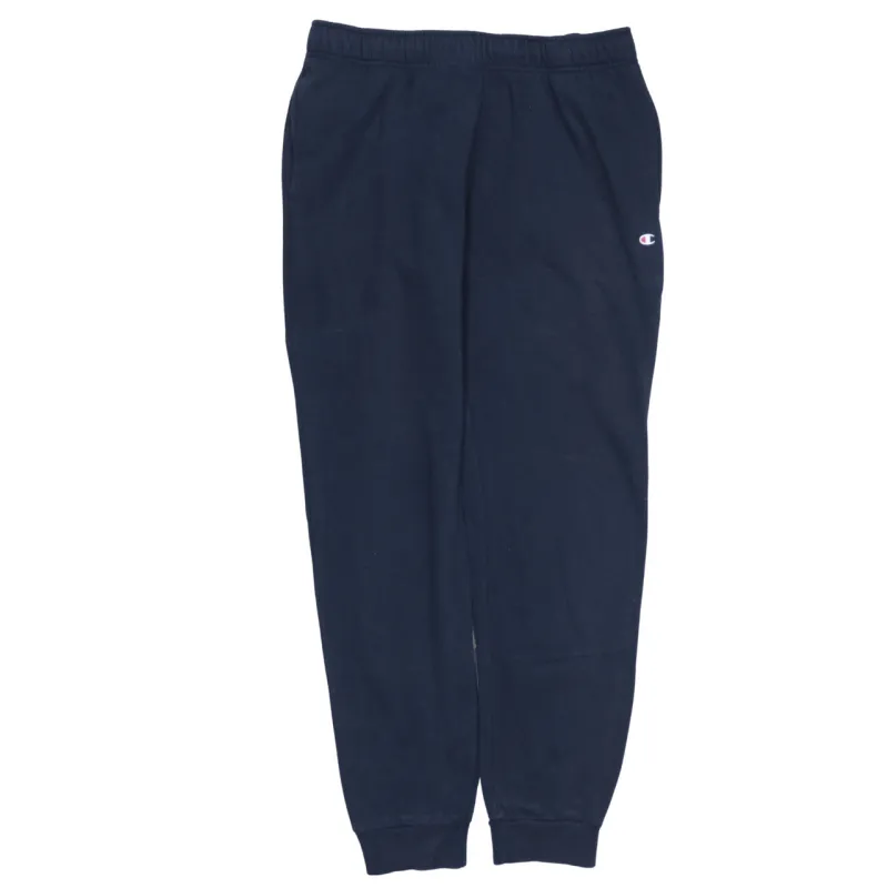 Champion Navy Blue Joggers Men's Large Small C Logo Elastic Waist Cuffed Sweatpants made by Champion