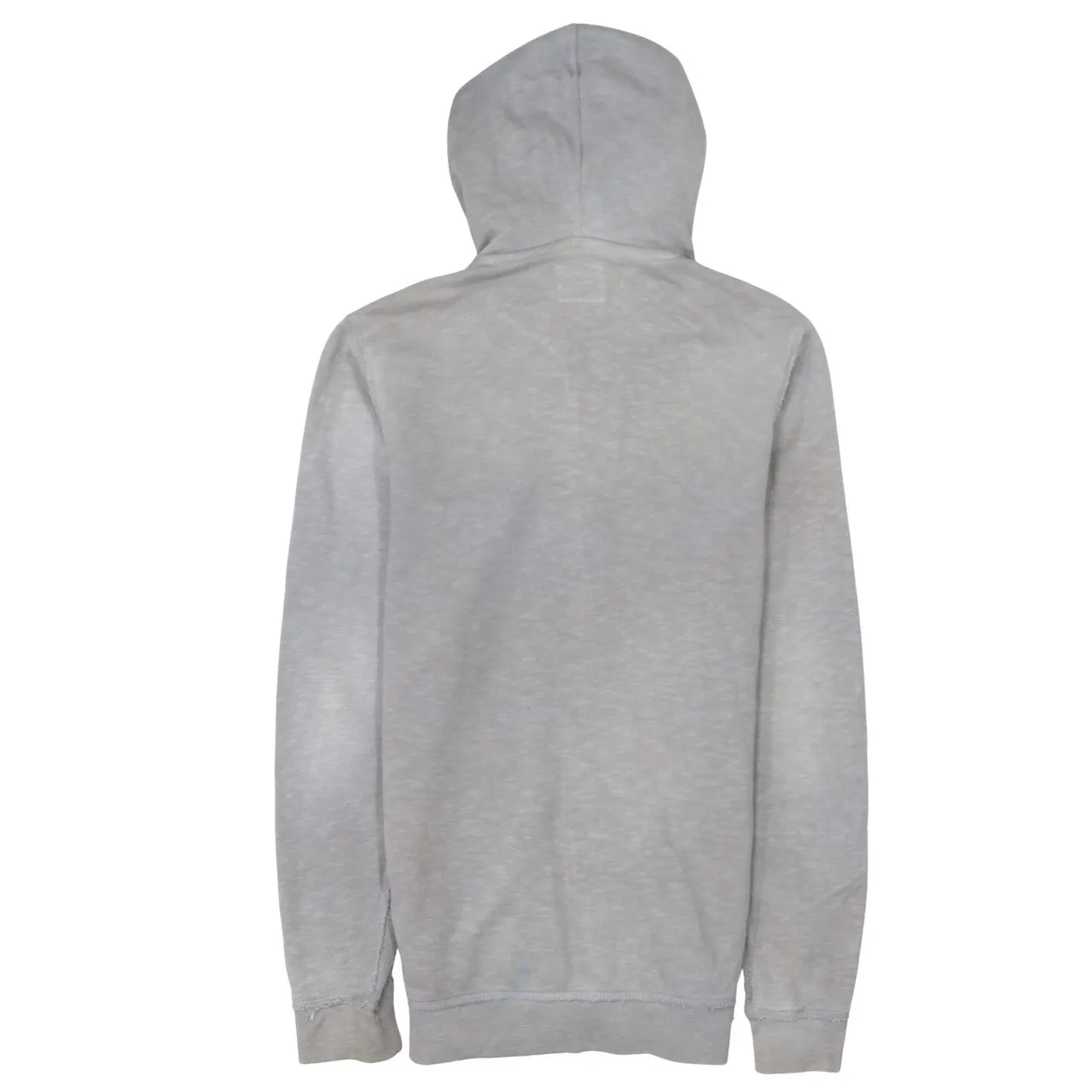 Diesel Light Grey Hoodie Men's Small Full Zip Drawstring Hood Casual Sweatshirt Top sold by Vintage Club product image thumbnail 2