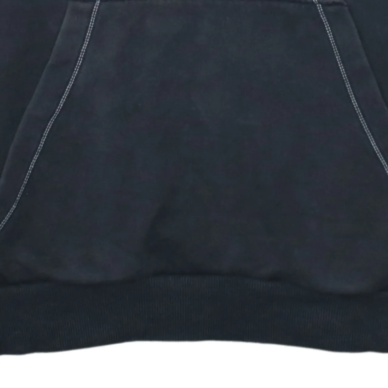 Adidas Black Hoodie Men's Large Embroidered Chest Logo Front Pocket Pullover Sweatshirt sold by Vintage Club product image thumbnail 4