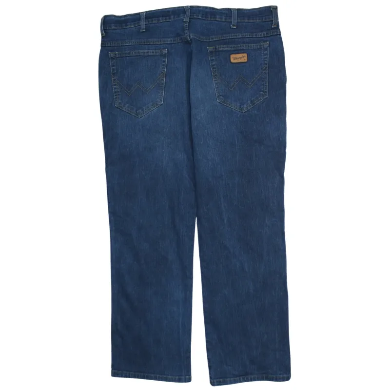 Wrangler Dark Blue Jeans Men's 40 Straight Leg Classic Five Pocket Denim Trousers sold by Vintage Club