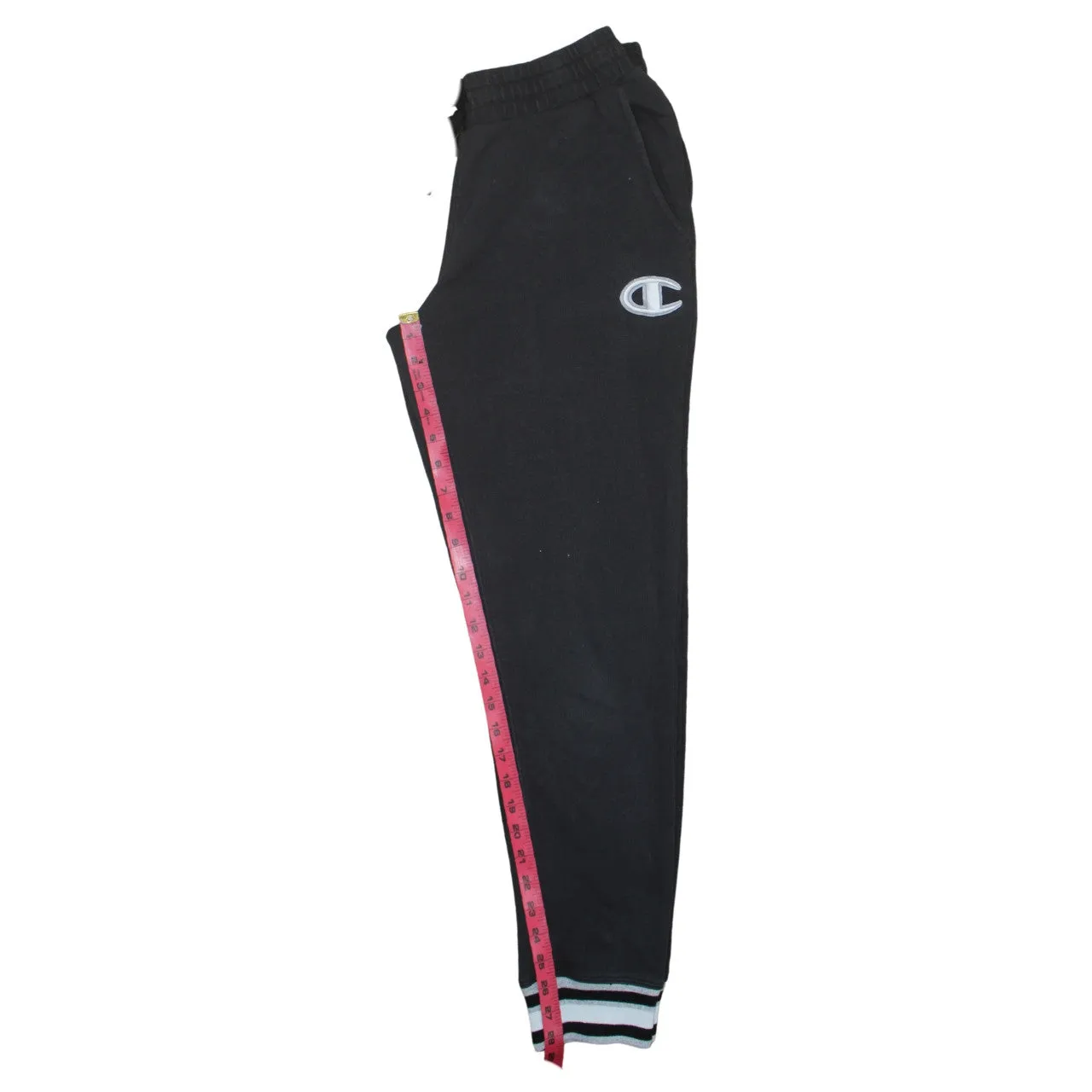 Champion Black Joggers Men's Medium Embroidered C Logo Striped Cuff Sweatpants sold by Vintage Club product image thumbnail 5