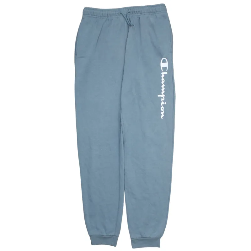 Champion Blue Joggers Women’s XXLarge Printed Leg Logo Elastic Waist Cuffed Sweatpants made by Vintage Club