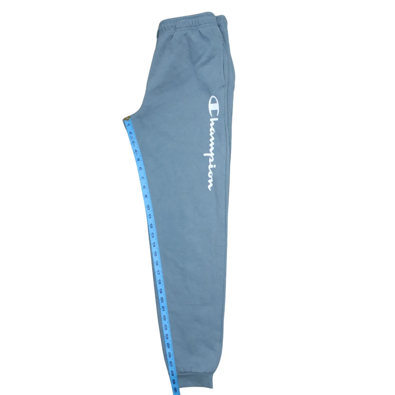 Champion Blue Joggers Women’s XXLarge Printed Leg Logo Elastic Waist Cuffed Sweatpants sold by Vintage Club product image thumbnail 5