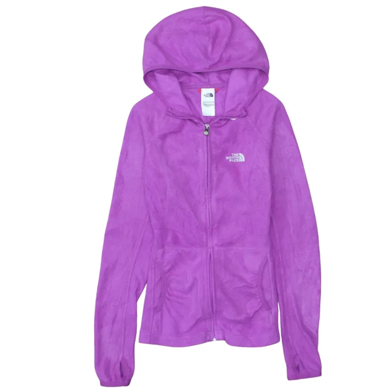 The North Face Purple Fleece Hoodie Women’s Small Full Zip Embroidered Logo Jacket sold by Vintage Club
