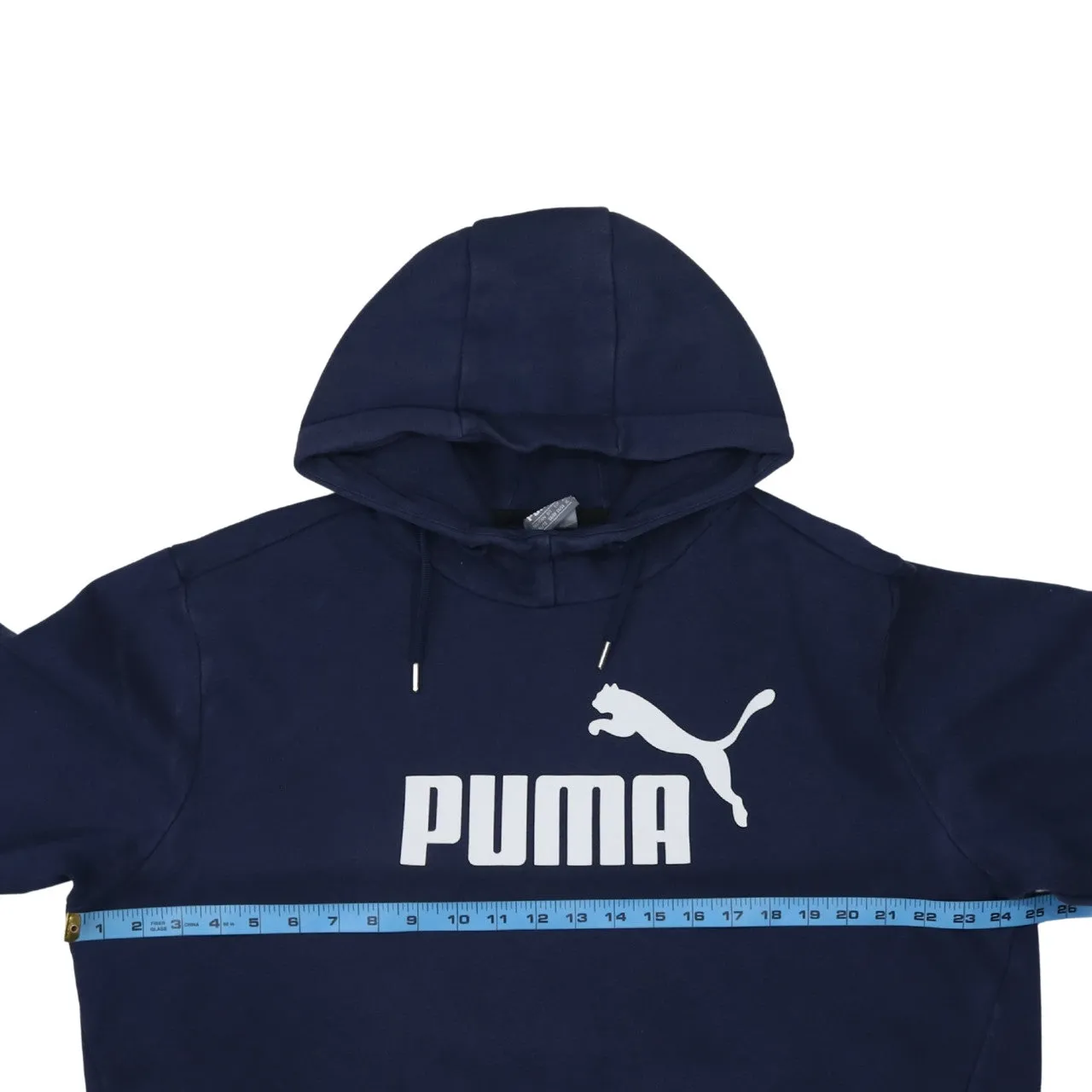 Puma Navy Blue Hoodie Men's XLarge Printed Logo Front Pouch Fleece Pullover Sweatshirt sold by Vintage Club product image thumbnail 5