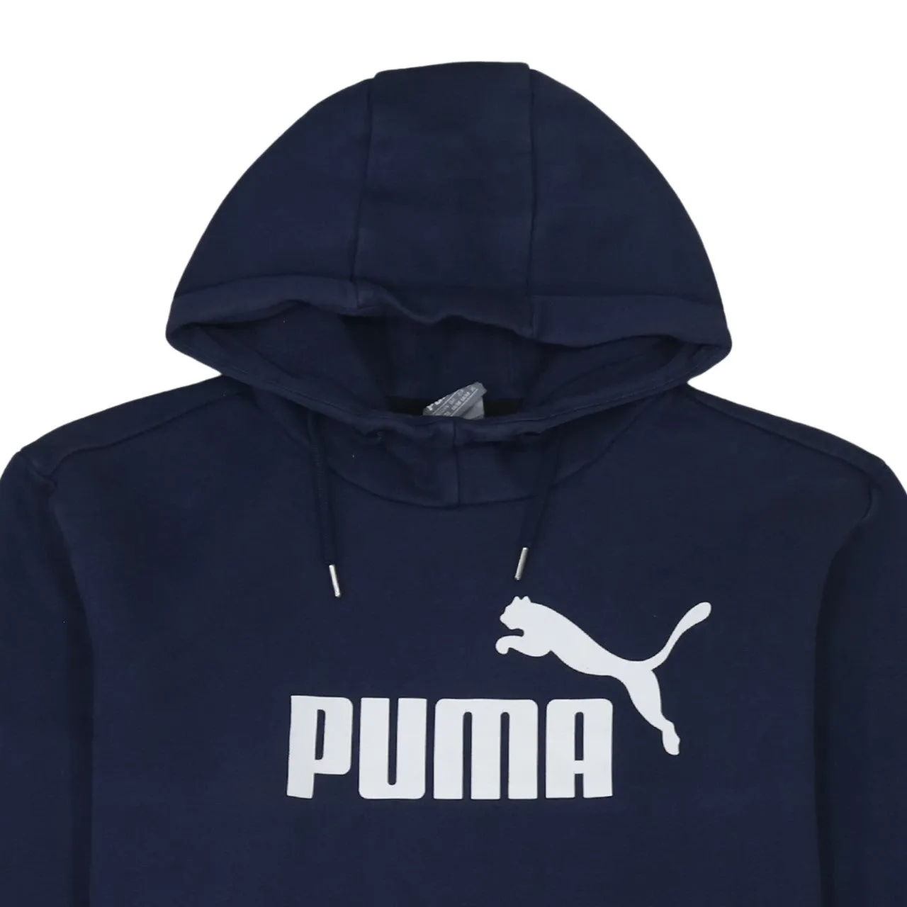 Puma Navy Blue Hoodie Men's XLarge Printed Logo Front Pouch Fleece Pullover Sweatshirt sold by Vintage Club product image thumbnail 3