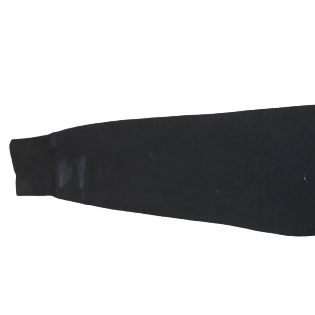 Nike Black Full Zip Hoodie Men's Small Embroidered Swoosh Split Pocket Fleece Sweatshirt sold by Vintage Club product image thumbnail 4