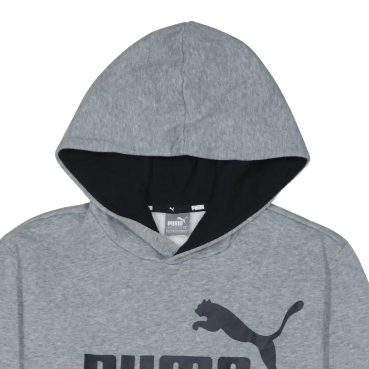 Puma Grey Hoodie Women’s XXLarge Printed Logo Front Pocket Fleece Pullover Sweatshirt sold by Vintage Club product image thumbnail 3