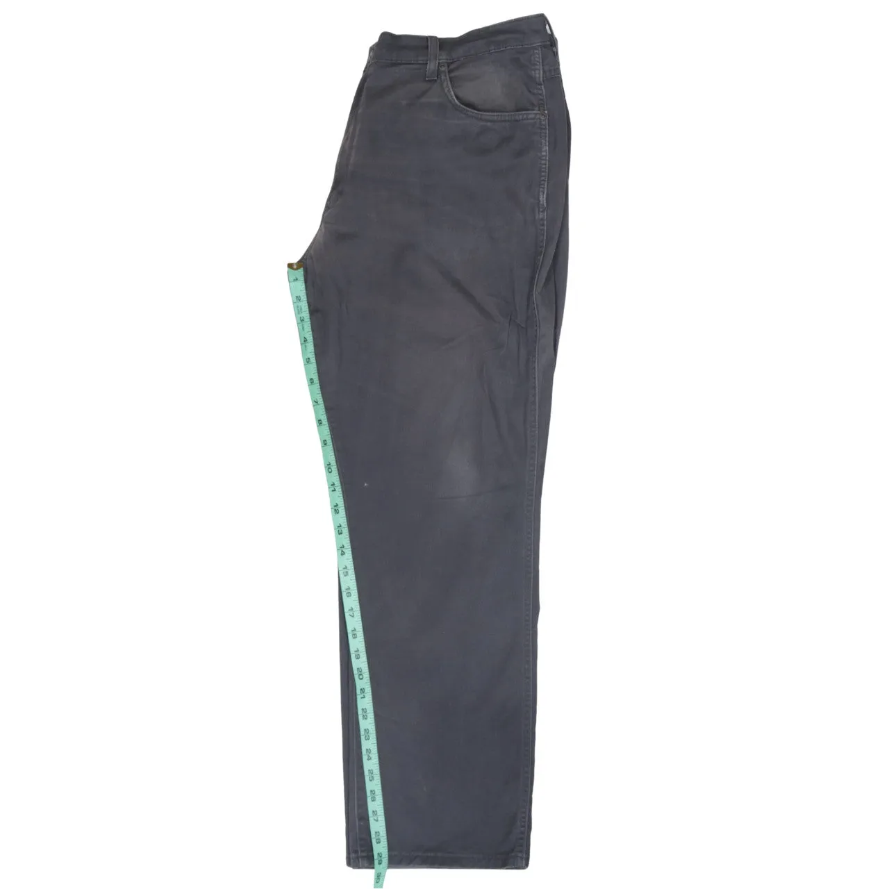 Wrangler Charcoal Black Trousers Men's 38 Straight Leg Five Pocket Denim Pants sold by Vintage Club product image thumbnail 5