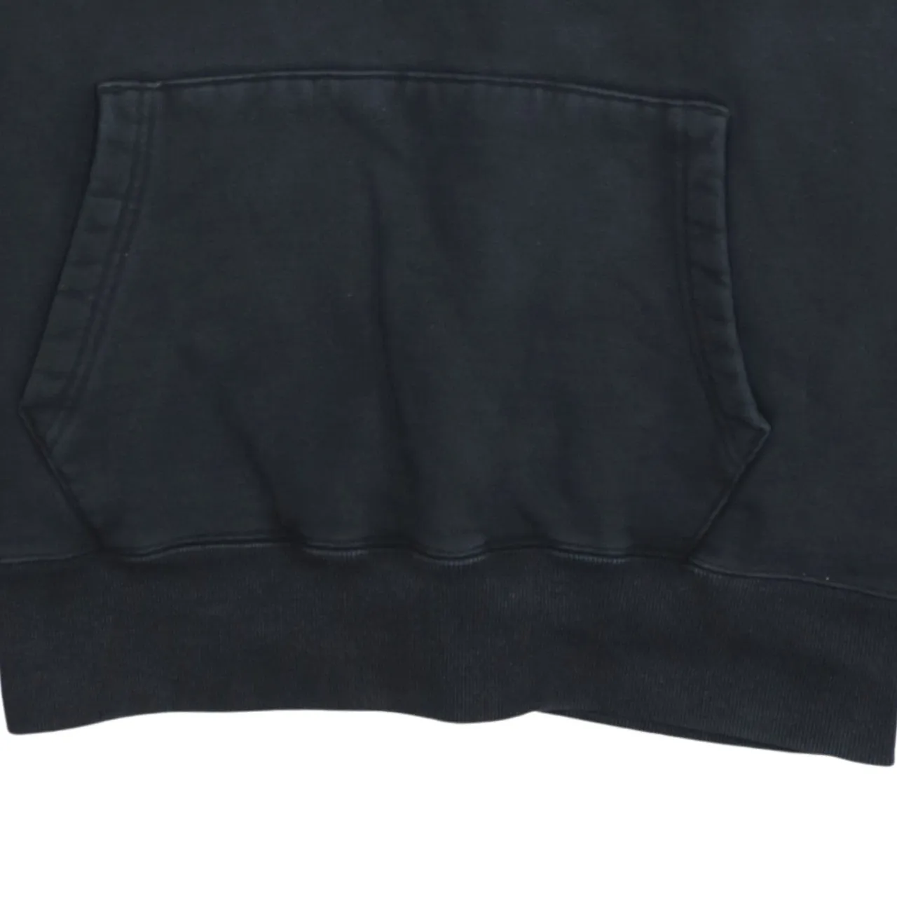 Adidas Black Hoodie Men's Medium Small Trefoil Logo Front Pouch Pullover Sweatshirt sold by Vintage Club product image thumbnail 4