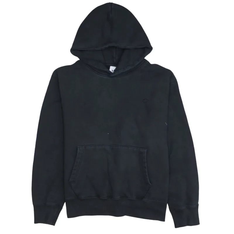 Adidas Black Hoodie Men's Medium Small Trefoil Logo Front Pouch Pullover Sweatshirt sold by Vintage Club