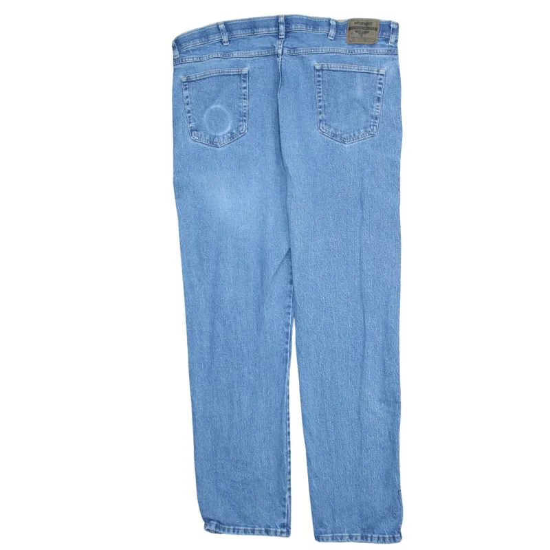 Wrangler Light Blue Jeans Men's 42x32 Regular Fit Classic Five Pocket Denim Pants sold by Vintage Club