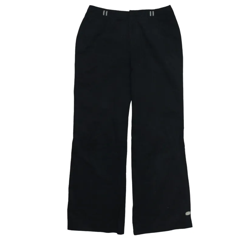 Nike Black Trousers Men's W28 Embroidered Swoosh Wide Leg Nylon Pants sold by Vintage Club