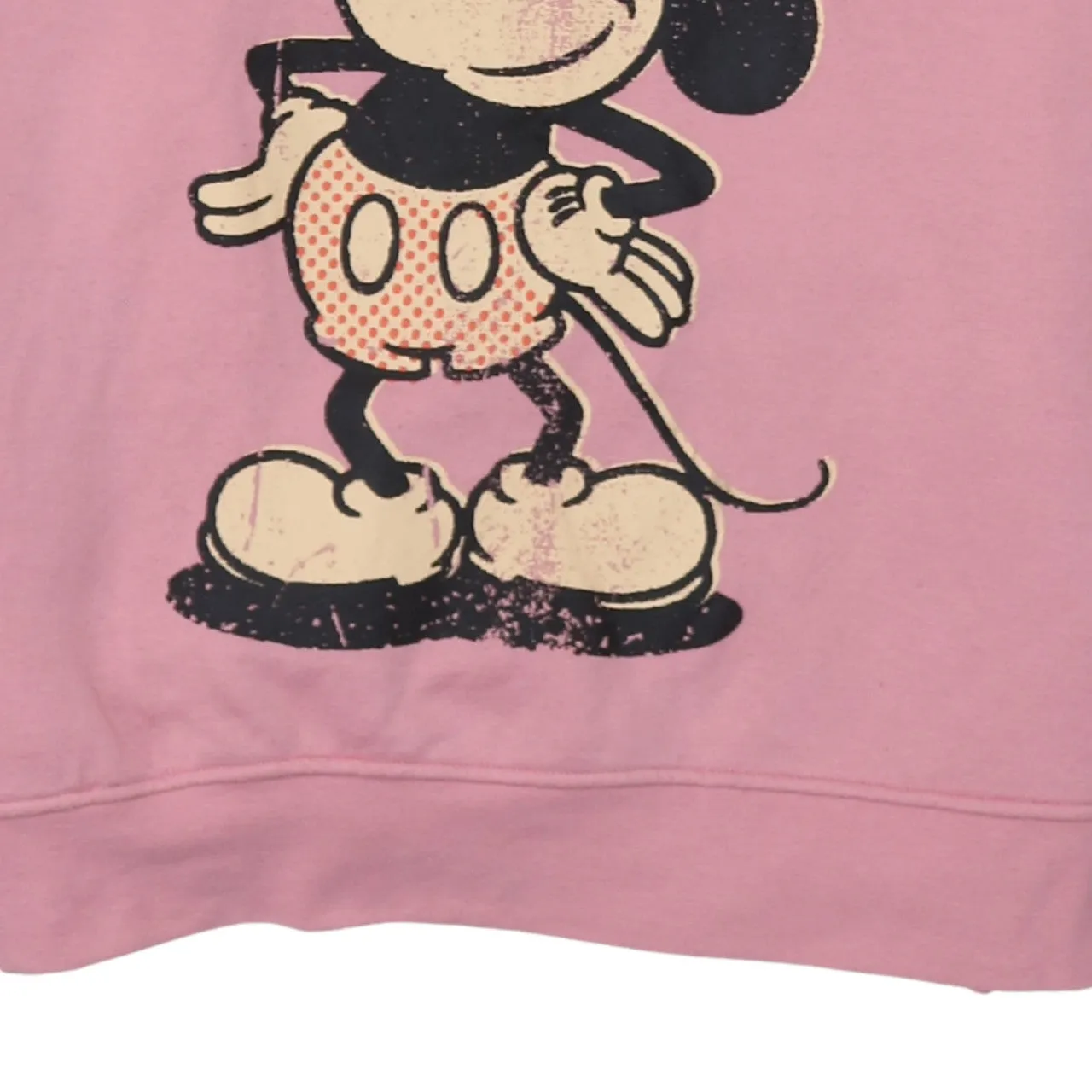 Disney Pink Hoodie Women’s Small Printed Mickey Graphic Pullover Hooded Sweatshirt sold by Vintage Club product image thumbnail 4