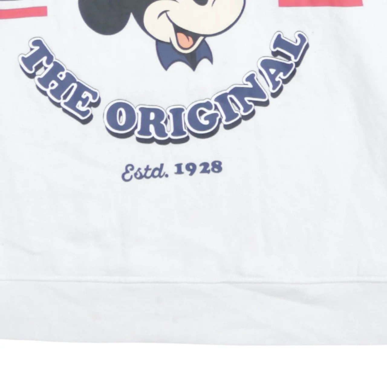 Disney White Mickey Mouse Sweatshirt Women’s XLarge Printed Graphic Crewneck Pullover sold by Vintage Club product image thumbnail 4