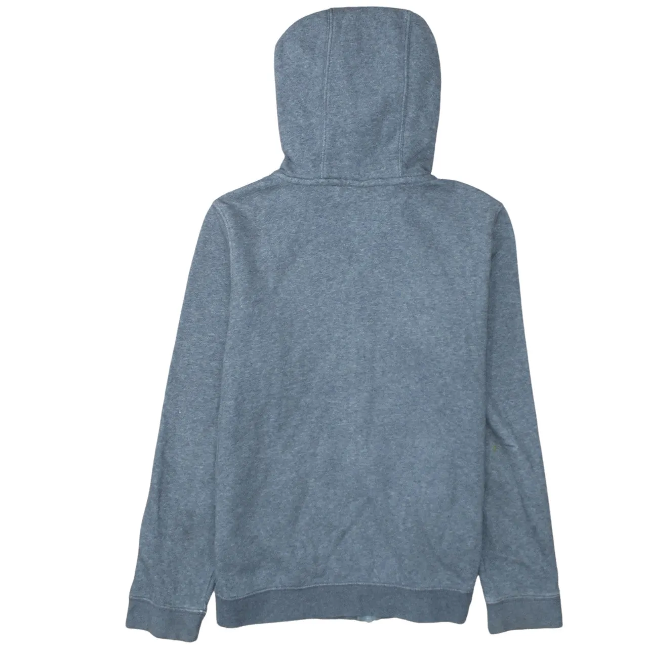 Nike Grey Zip Hoodie Women's Large Printed Crest Logo Split Pocket Fleece Top sold by Vintage Club product image thumbnail 2