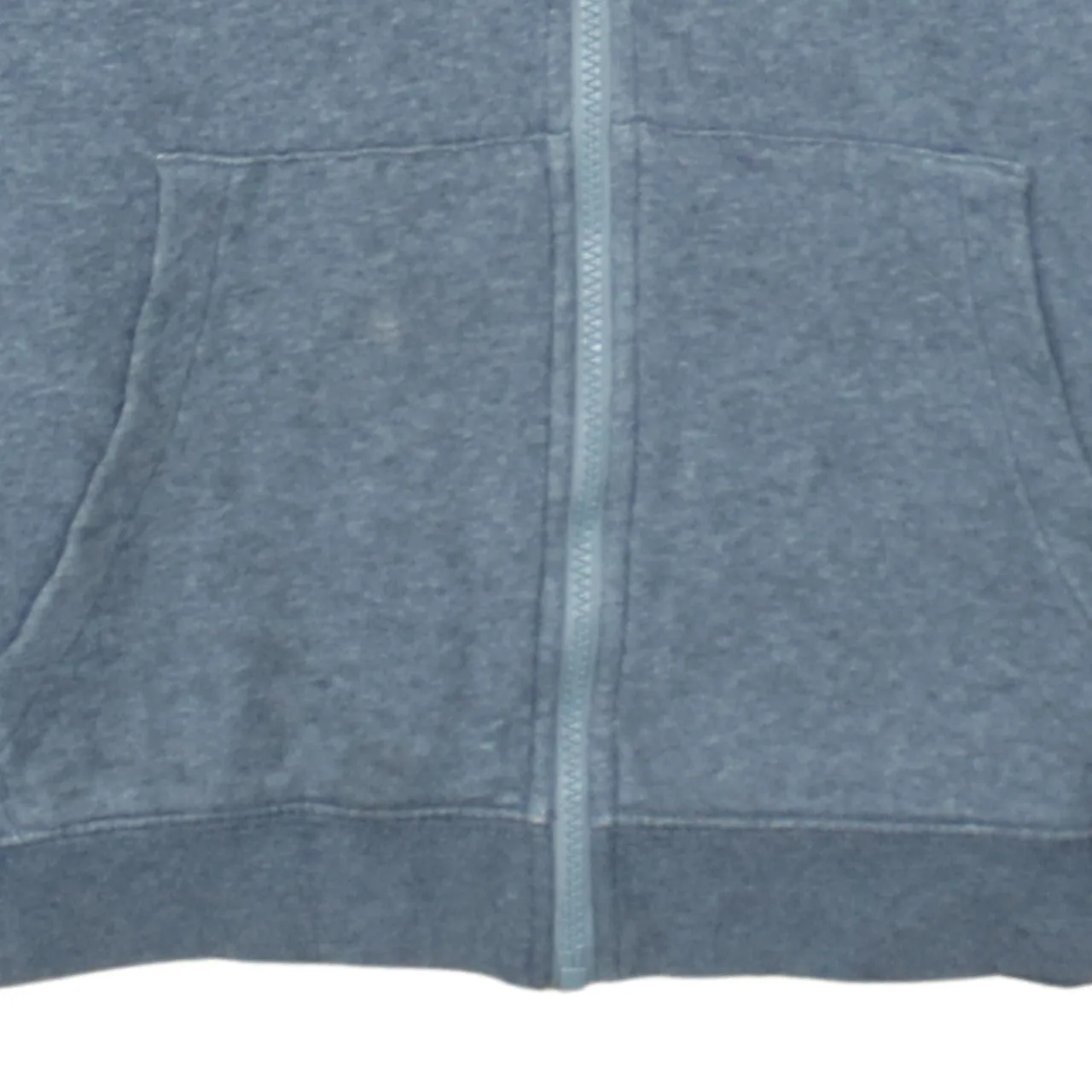 Nike Grey Zip Hoodie Women's Large Printed Crest Logo Split Pocket Fleece Top sold by Vintage Club product image thumbnail 4