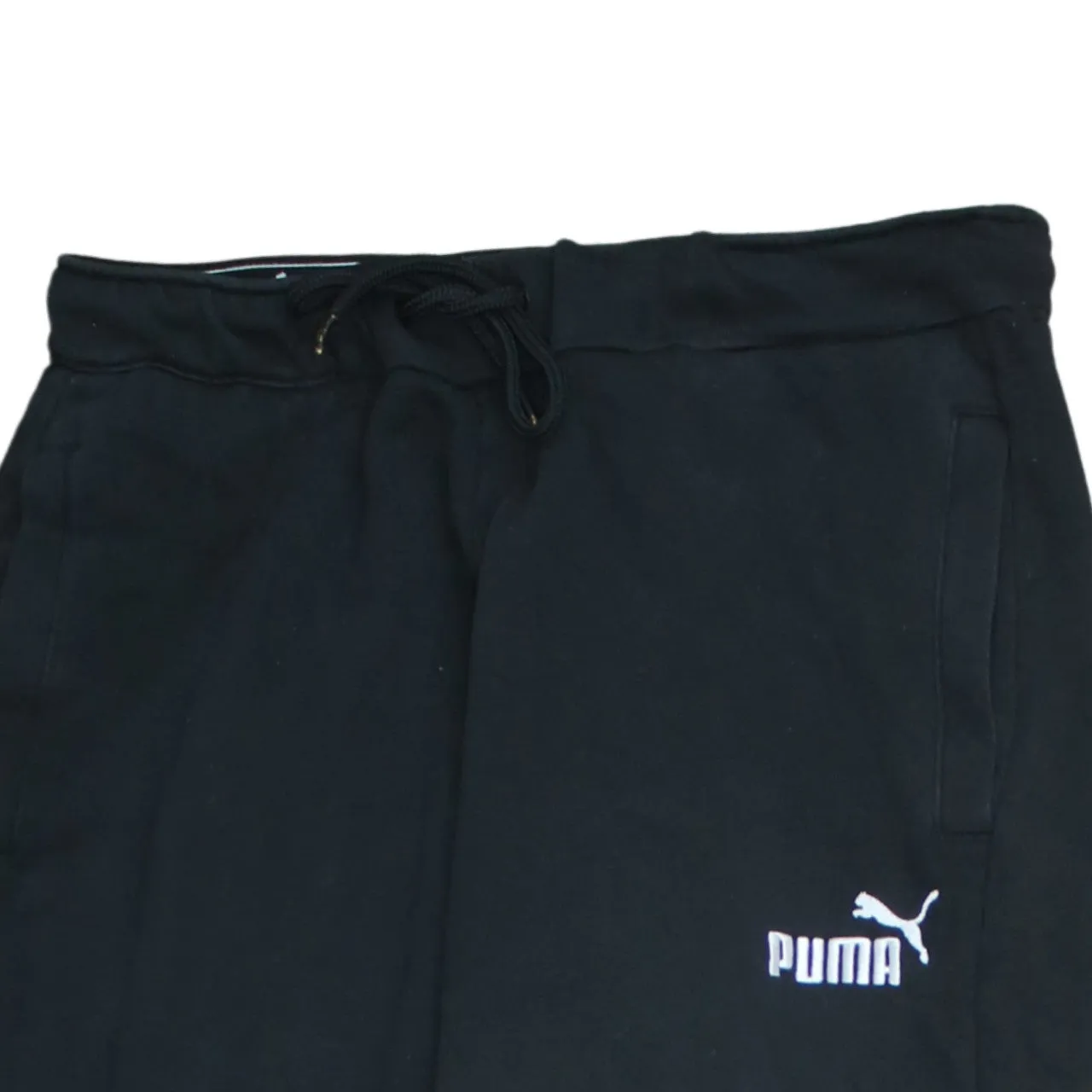 Puma Black Joggers Men's Medium Printed Logo Drawstring Waist Cuffed Sweatpants sold by Vintage Club product image thumbnail 3