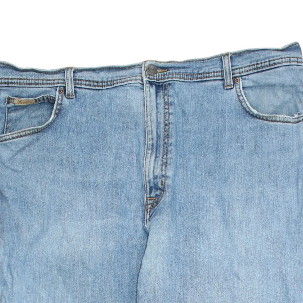 Wrangler Light Blue Jeans Men's 42 Classic Five Pocket Straight Leg Denim Pants sold by Vintage Club product image thumbnail 3