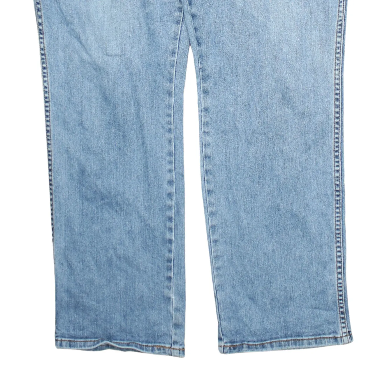 Wrangler Light Blue Jeans Men's 42 Classic Five Pocket Straight Leg Denim Pants sold by Vintage Club product image thumbnail 4