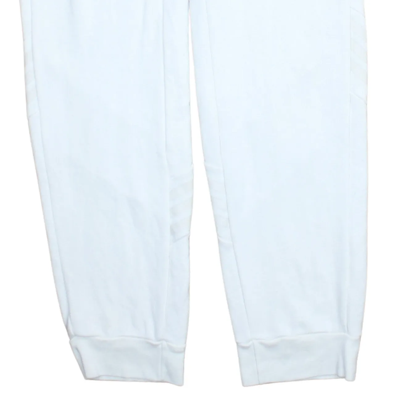 Adidas White Joggers Men’s Large Embroidered Trefoil Logo Cuffed Hem Drawstring Sweatpants sold by Vintage Club product image thumbnail 4