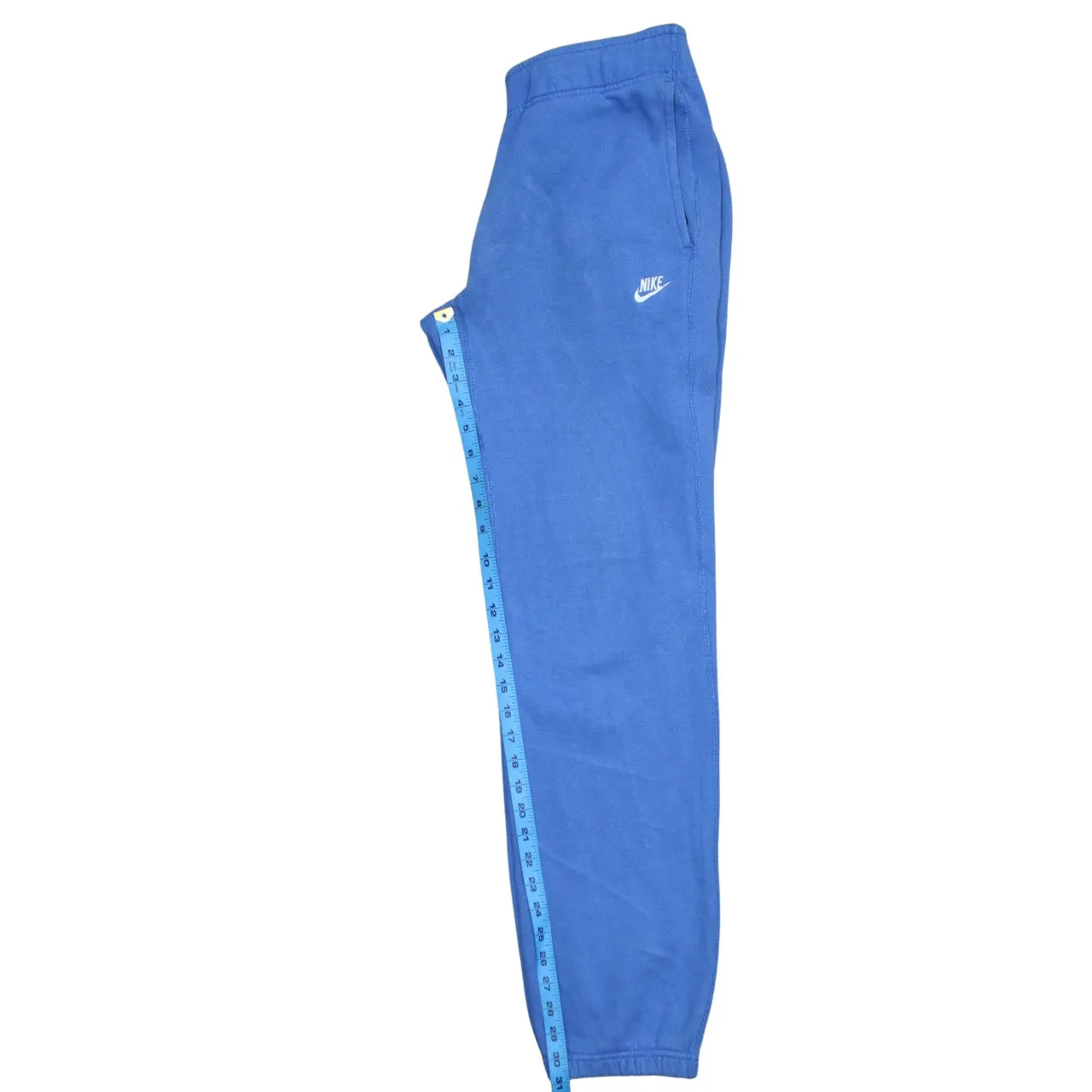 Nike Blue Joggers Sweatpants Men's Small Embroidered Swoosh Elastic Waist Cuffed Hem sold by Vintage Club product image thumbnail 5
