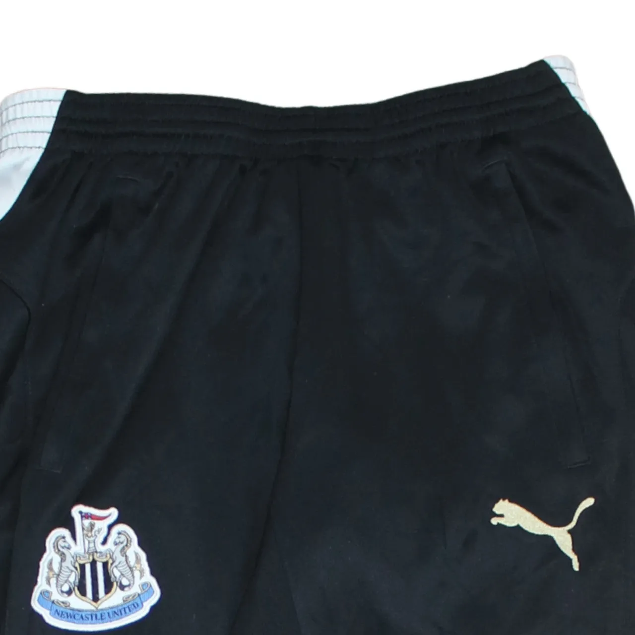 Puma Black Joggers Men’s Small Newcastle United Embroidered Crest Zip Ankles Training Pants sold by Vintage Club product image thumbnail 3