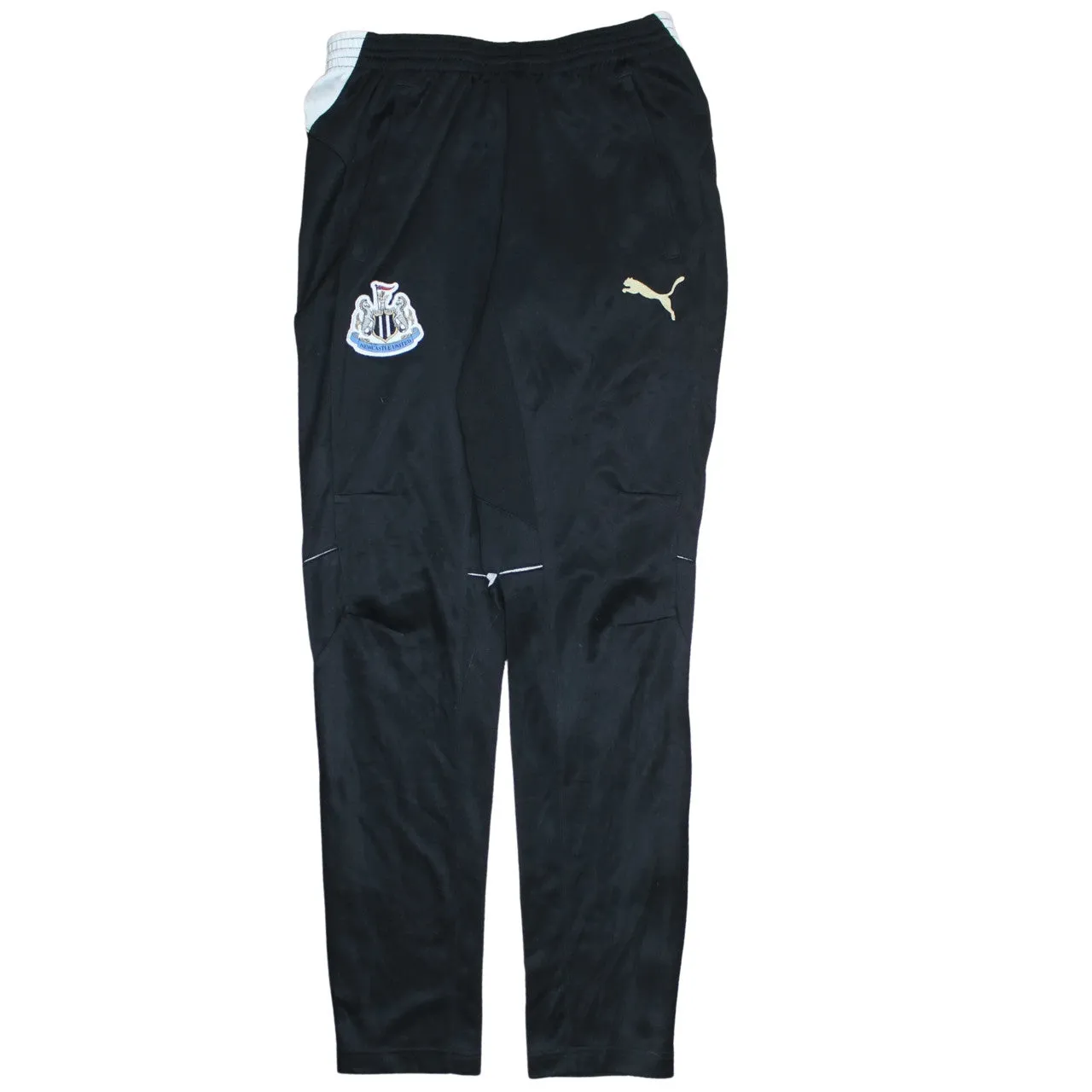 Puma Black Joggers Men’s Small Newcastle United Embroidered Crest Zip Ankles Training Pants sold by Vintage Club