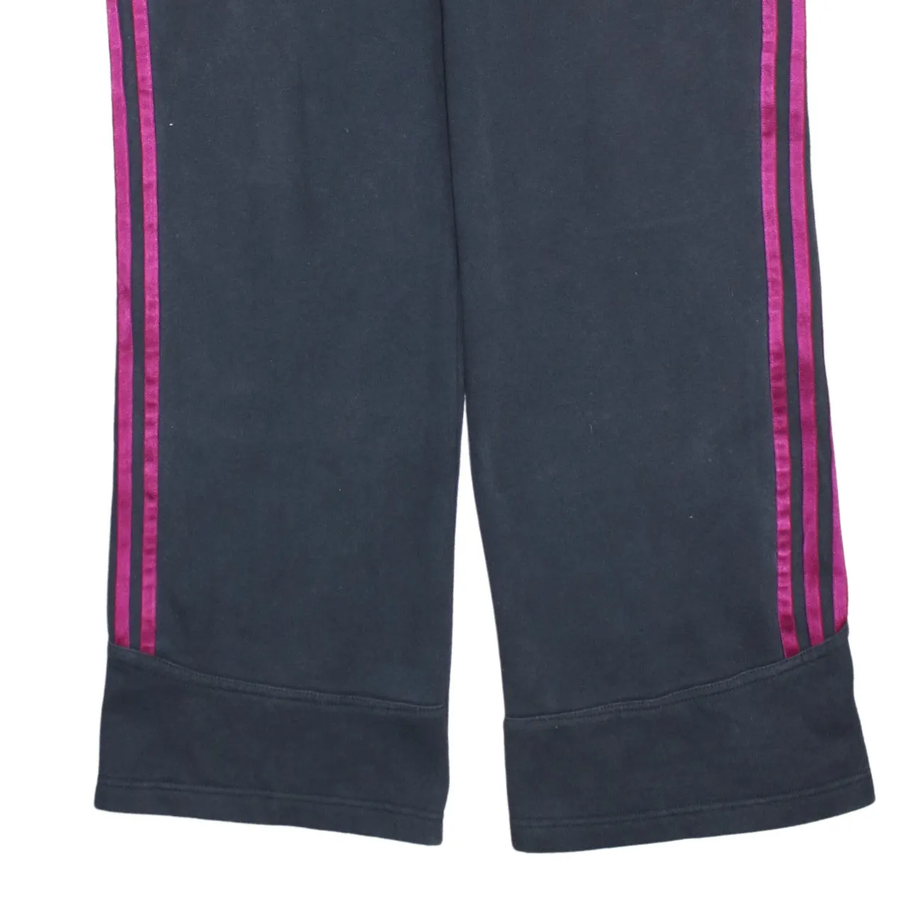 Adidas Black Track Pants Women’s 34 Pink Three Stripe Logo Elastic Waist Trousers sold by Vintage Club product image thumbnail 4