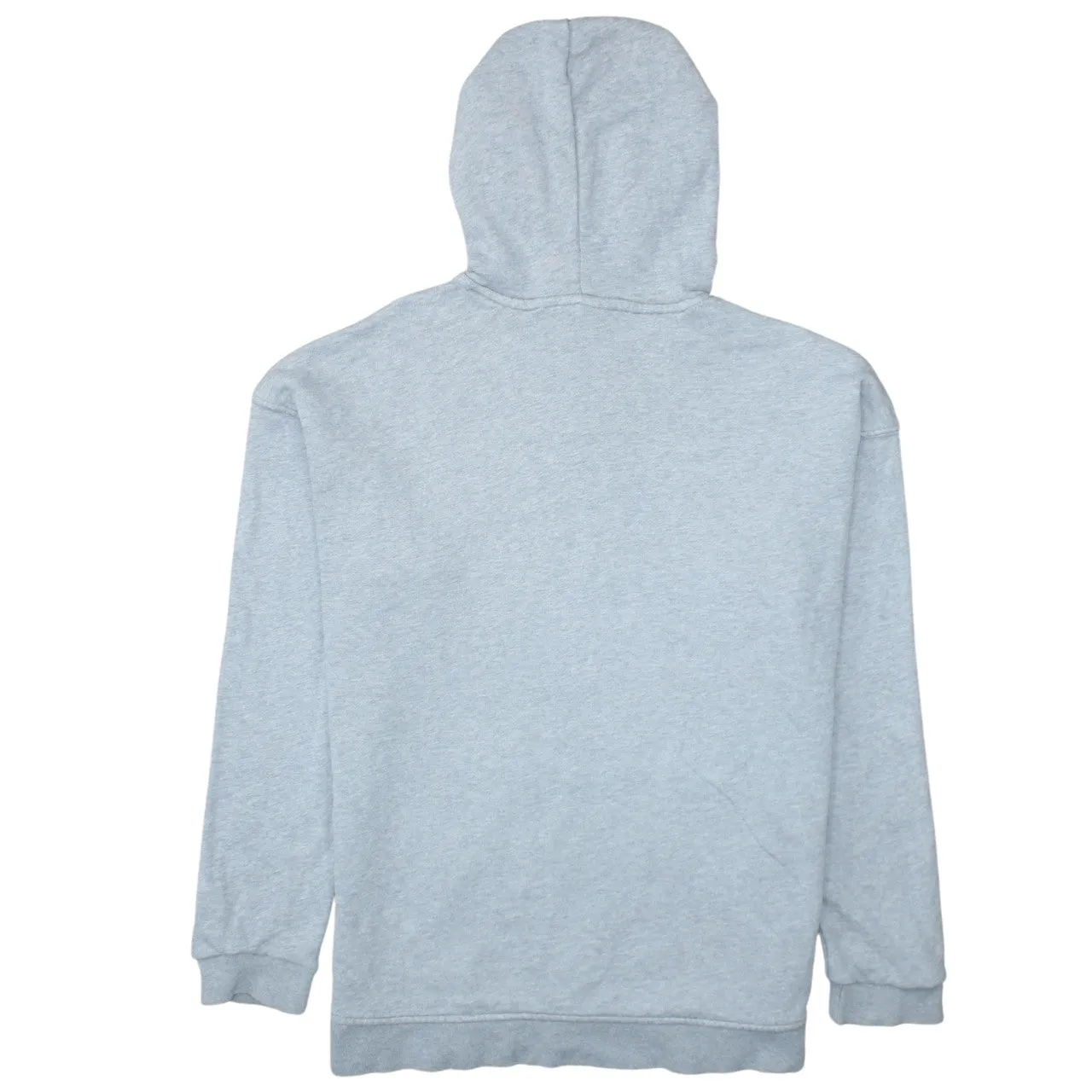 Adidas Light Grey Hoodie Women's Medium Trefoil Printed Logo Front Pouch Pullover Sweatshirt sold by Vintage Club product image thumbnail 2