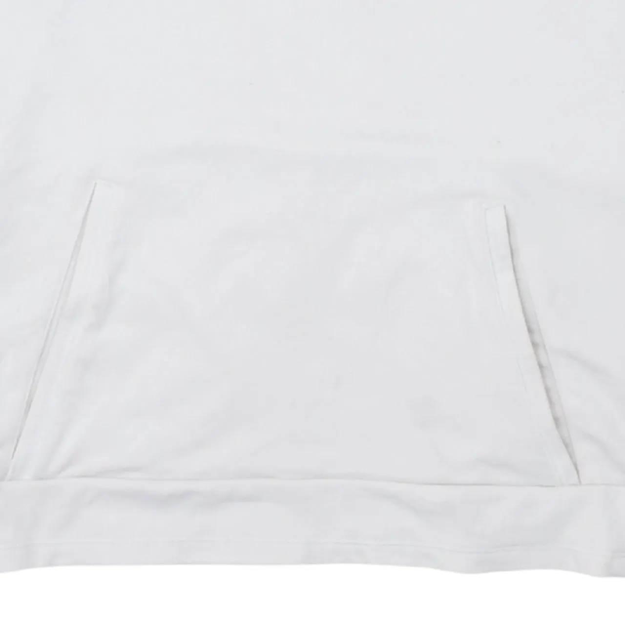 Adidas White Sweatshirt Women’s Large Funnel Neck Snap Cuffs Front Pocket Pullover Top sold by Vintage Club product image thumbnail 4