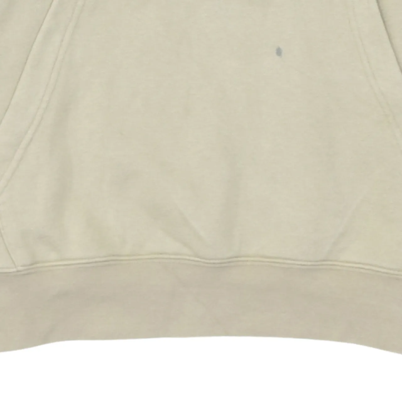 Nike Beige Cream Hoodie Women's Large Printed Swoosh Logo Front Pocket Pullover Sweatshirt sold by Vintage Club product image thumbnail 4